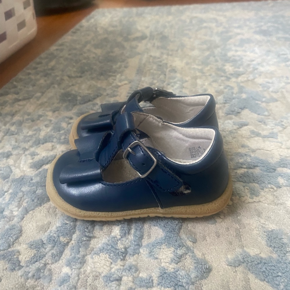Lamour Toddler 4 Navy leather shoes